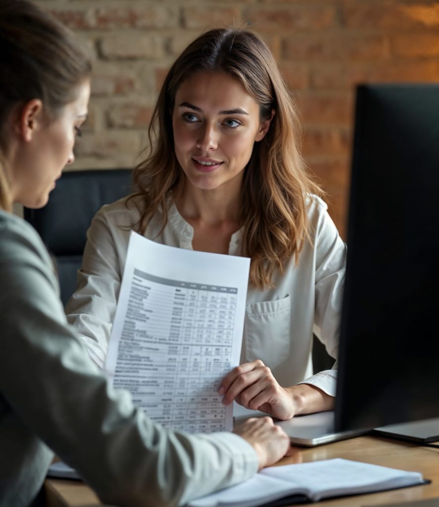 assistante administrative réalisant des relances clients professionnelles